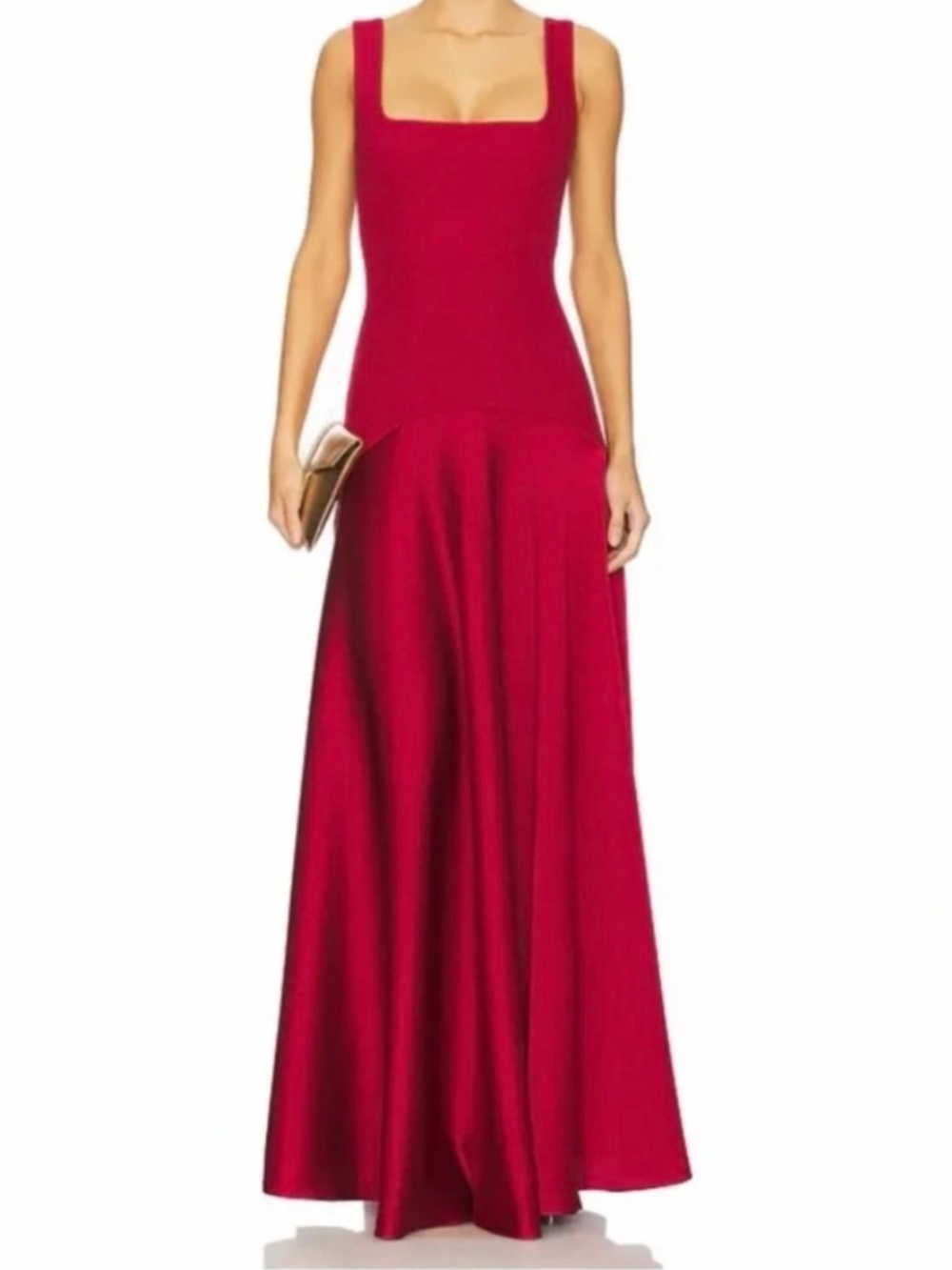 L'Academie Sidney Maxi Gown in Oxblood Red